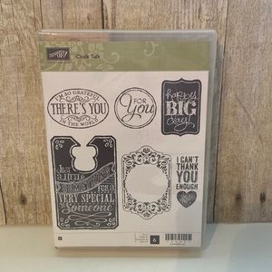Chalk Talk StampinUp Wood Mount stamp set